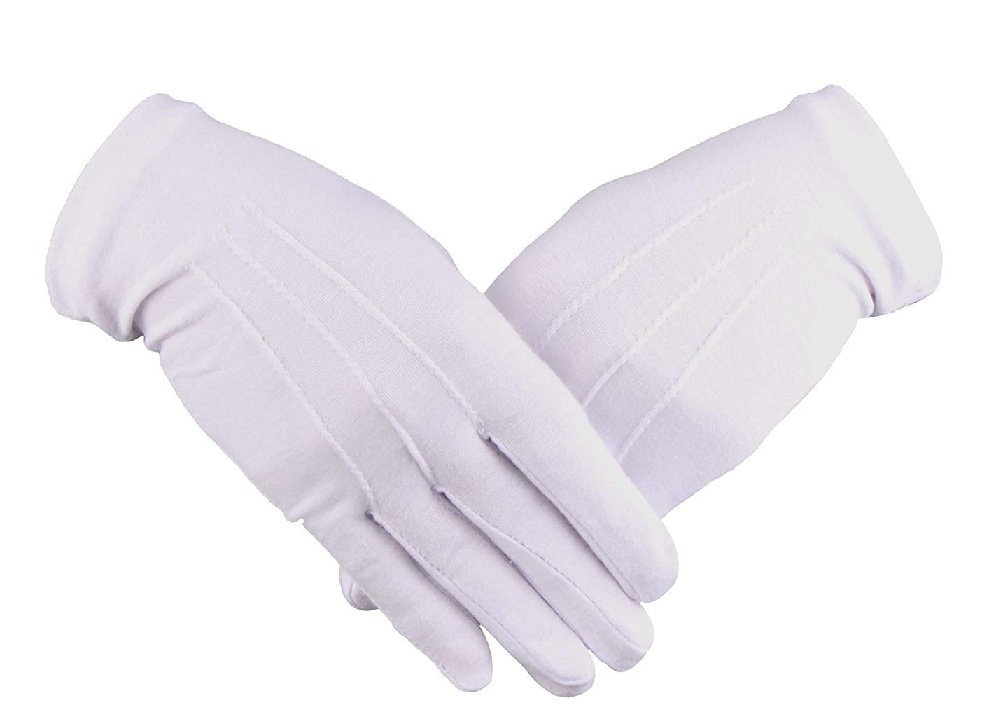 Cotton Glove White Glove Inspection Working Glove Interlock Glove