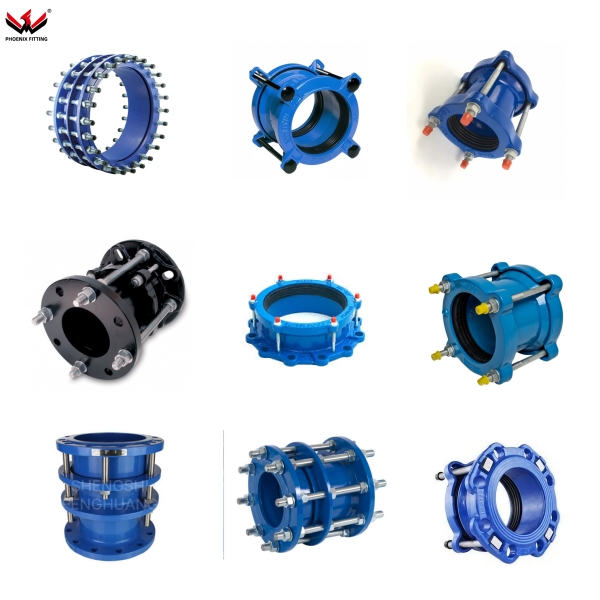 Wide Range HDPE Pipe DI Flexible Ductile Iron Universal Flange Adapto