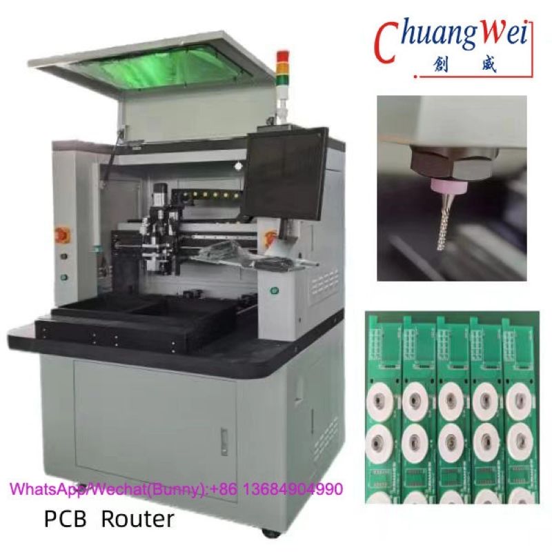 High Efficient PCB Router Machine PCB Singulation Dual workstation separator depaneling
