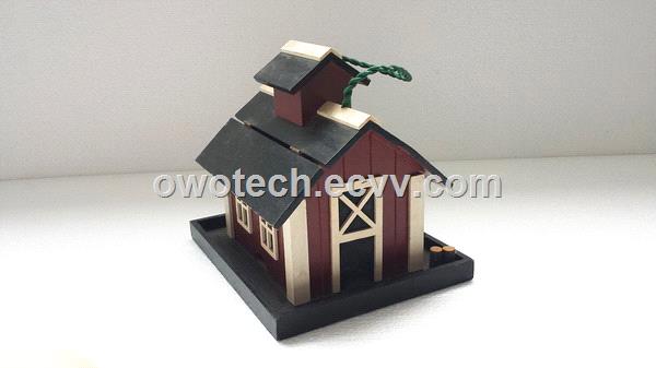 garden wooden bird house outdoor decoration