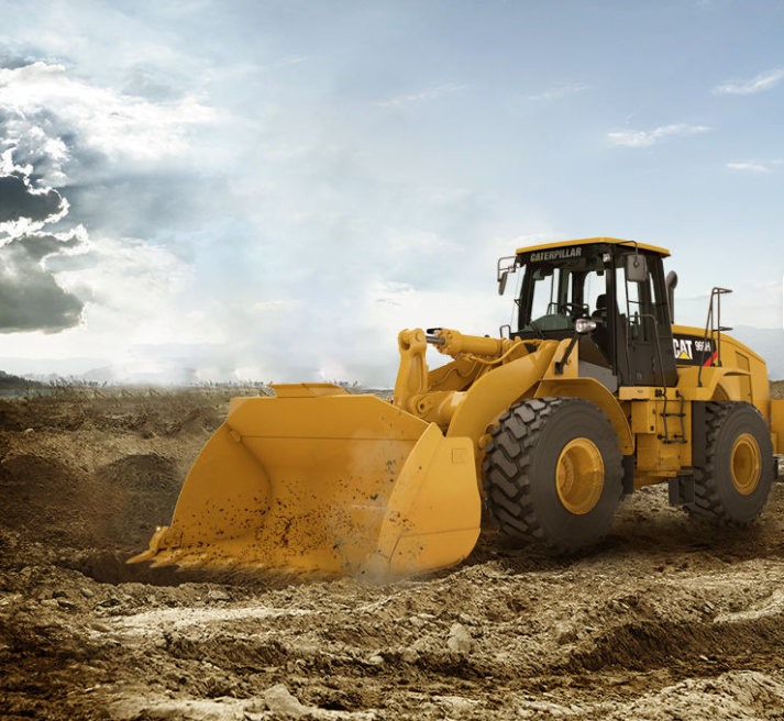Used Caterpillar 966H wheel loader with core components of 6ton rated load including engine motor bearing gearbox