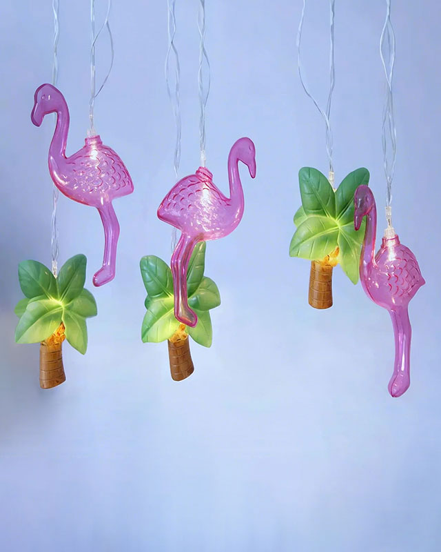 Set10 Plastic Flamingo Home Decor String Lights