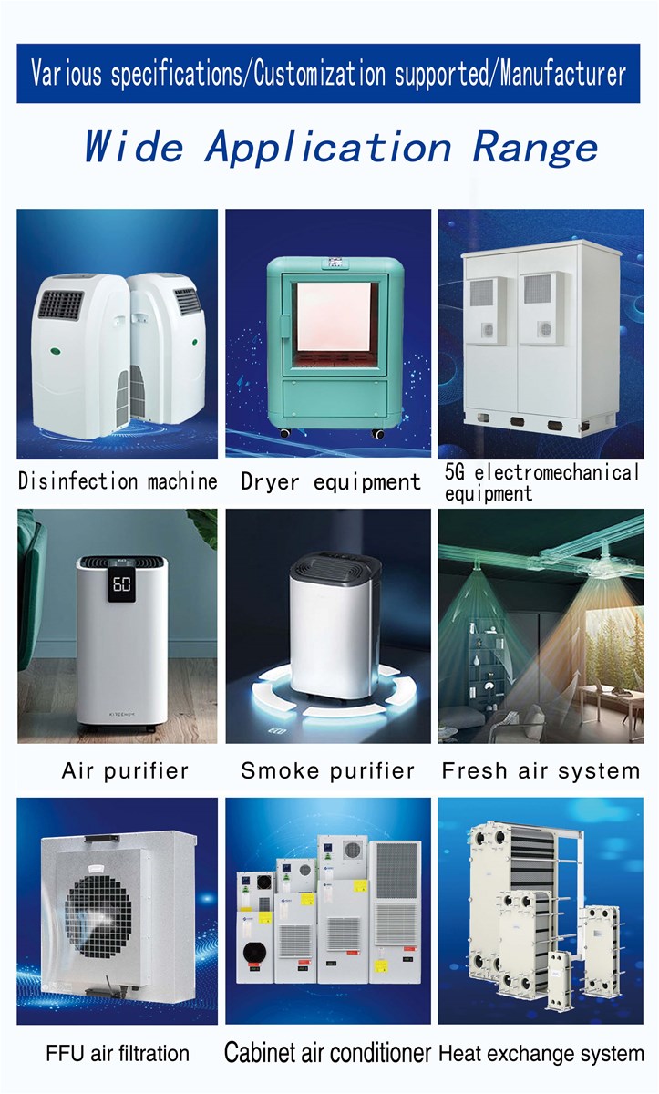 133355Industrial Cooling Compact 230V24V 48V Brushless ACDC Centrifugal Fans Blowers