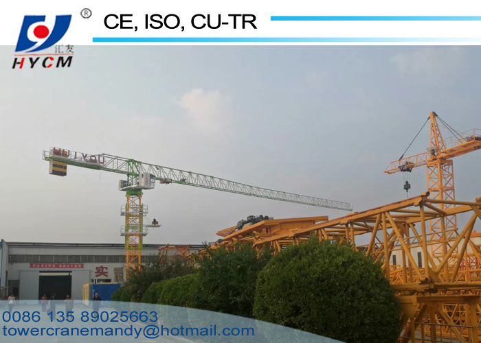 Hot Sale 60m Boom Length 13tons Tip Load QTP6013 Flattop Tower Crane for Civil Construction