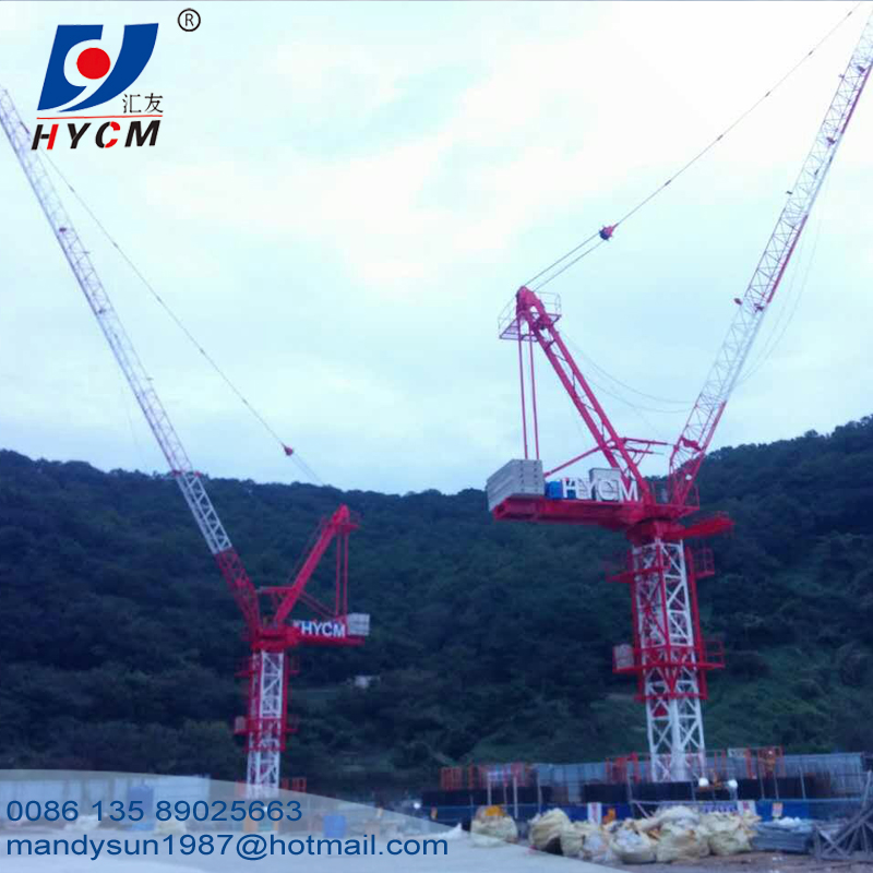 Max Load 10 Ton Tower Spider Luffing Portal Construction Lifter Crane QTD5020 Tower Crane 10tons