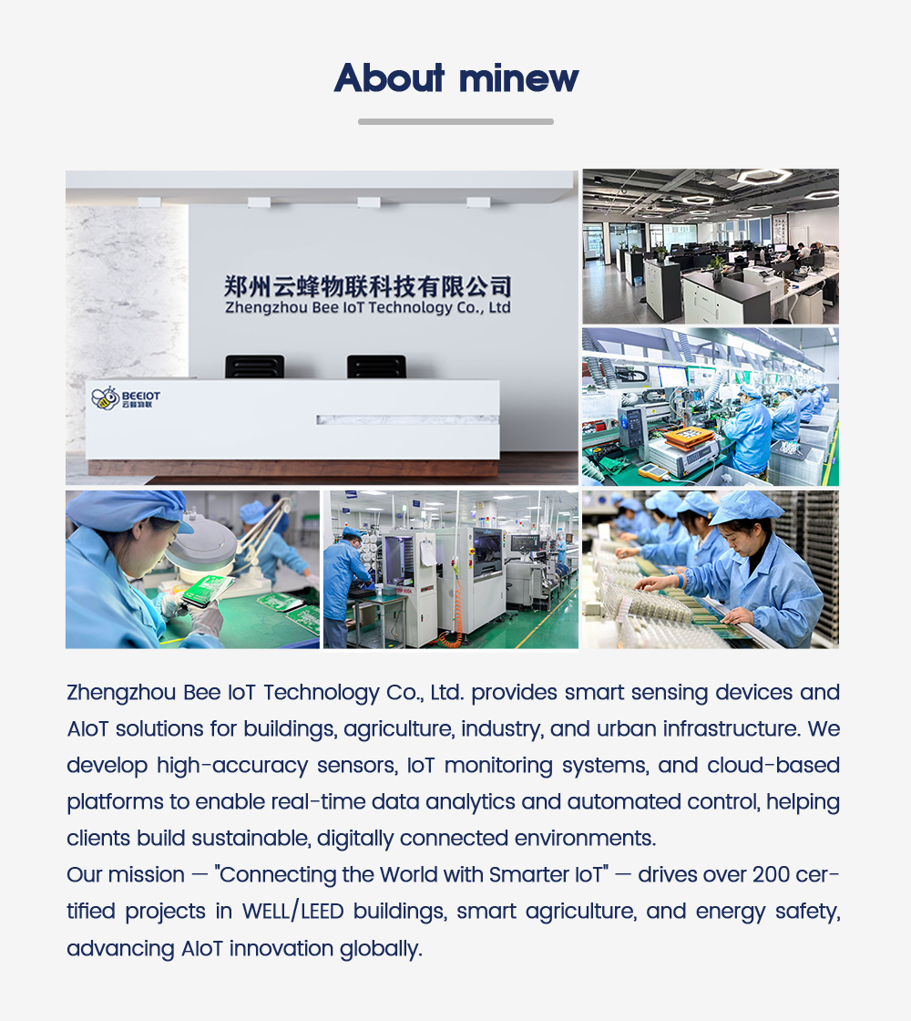 Multifunctional 14in1 Air Quality Monitor CO2 PM25 TVOC Temp Humidity Zigbee WiFi Lora POE Air Quality Sensor
