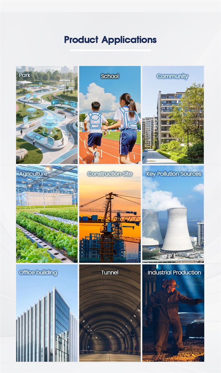 Ambient Air Quality Monitoring Station 4G LoRaWAN Iot Air Quality Monitoring System