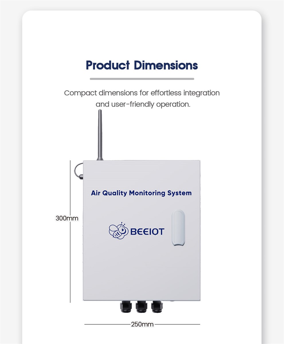Ambient Air Quality Monitoring Station 4G LoRaWAN Iot Air Quality Monitoring System