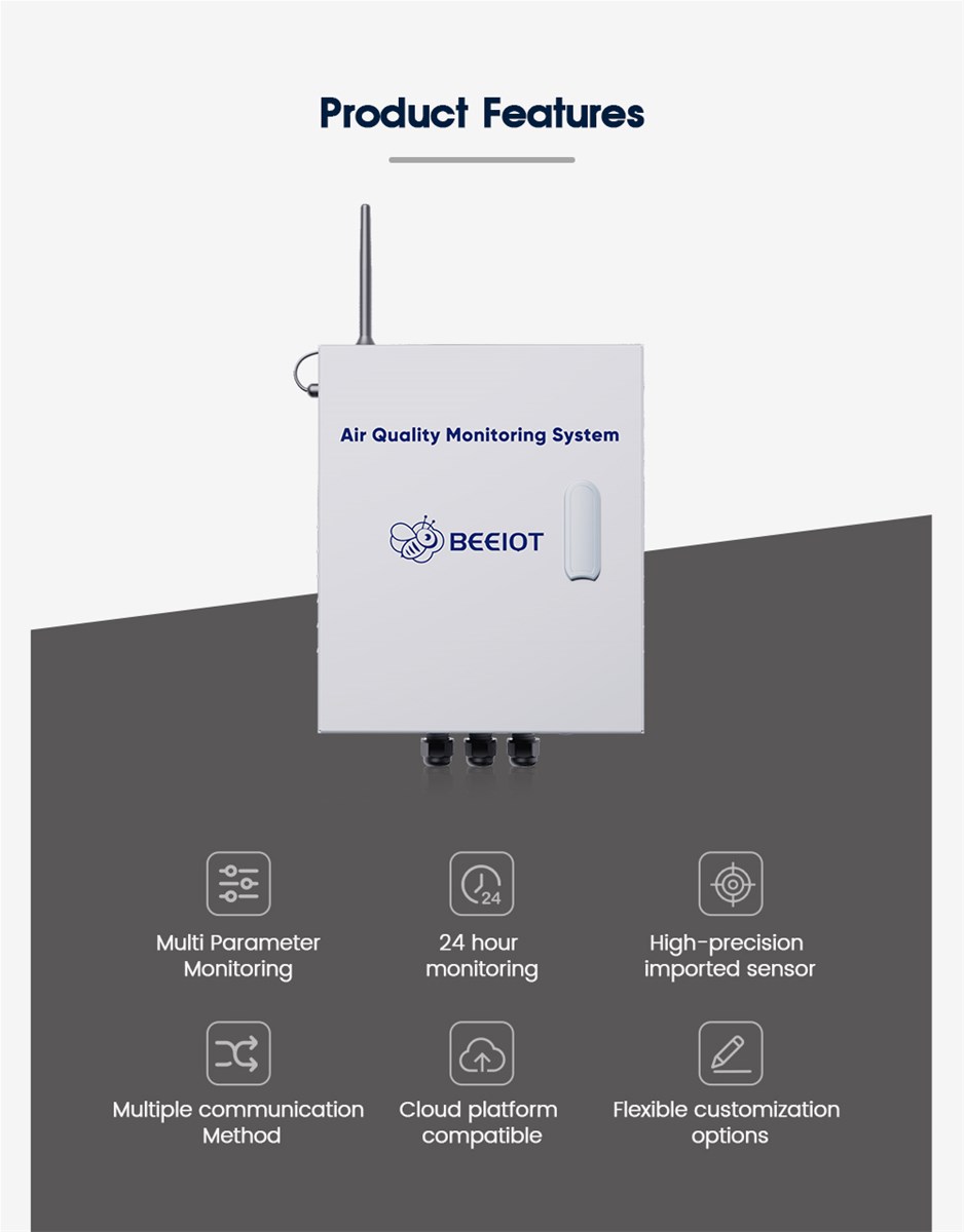 Ambient Air Quality Monitoring Station 4G LoRaWAN Iot Air Quality Monitoring System