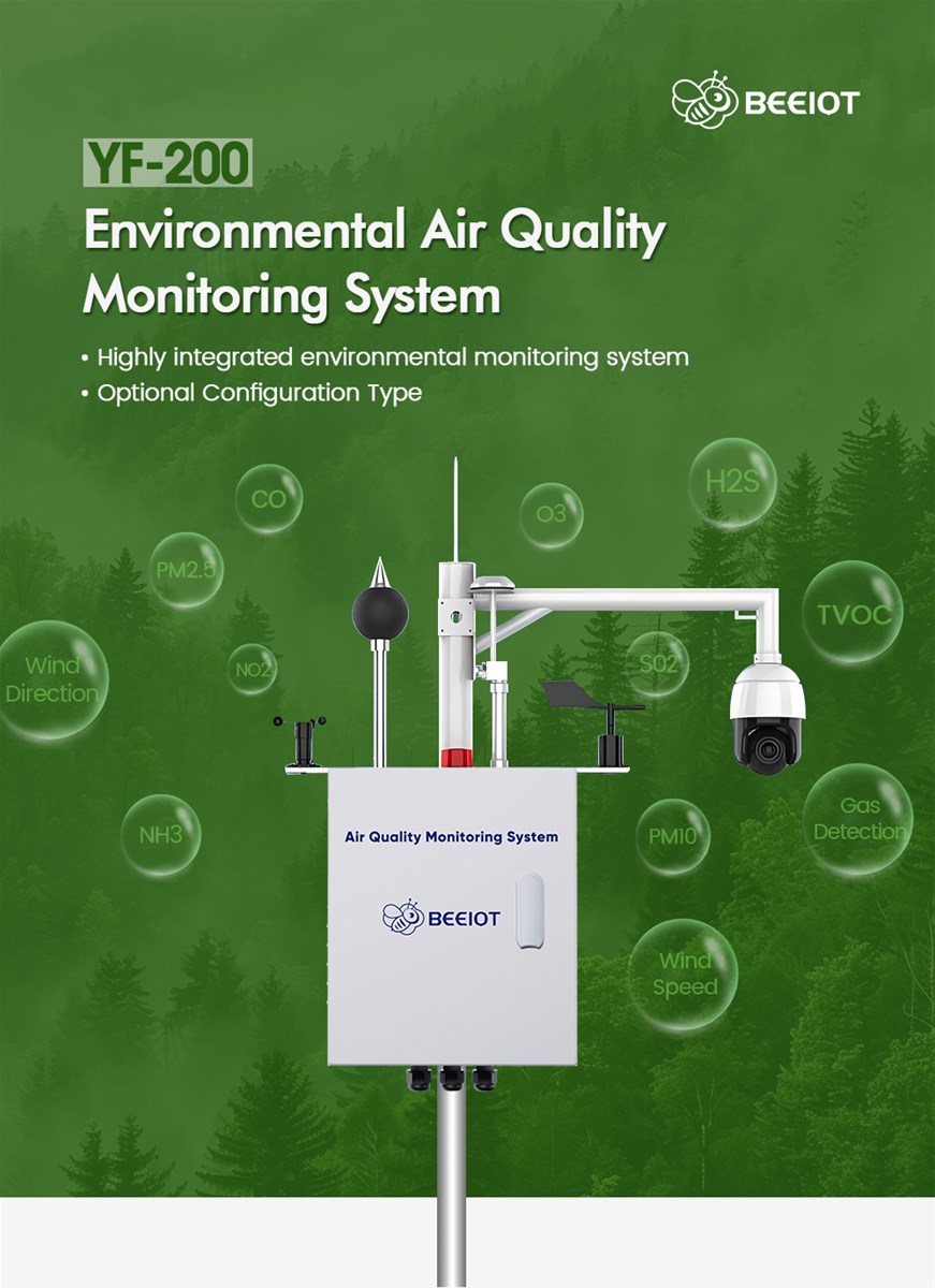 Ambient Air Quality Monitoring Station 4G LoRaWAN Iot Air Quality Monitoring System