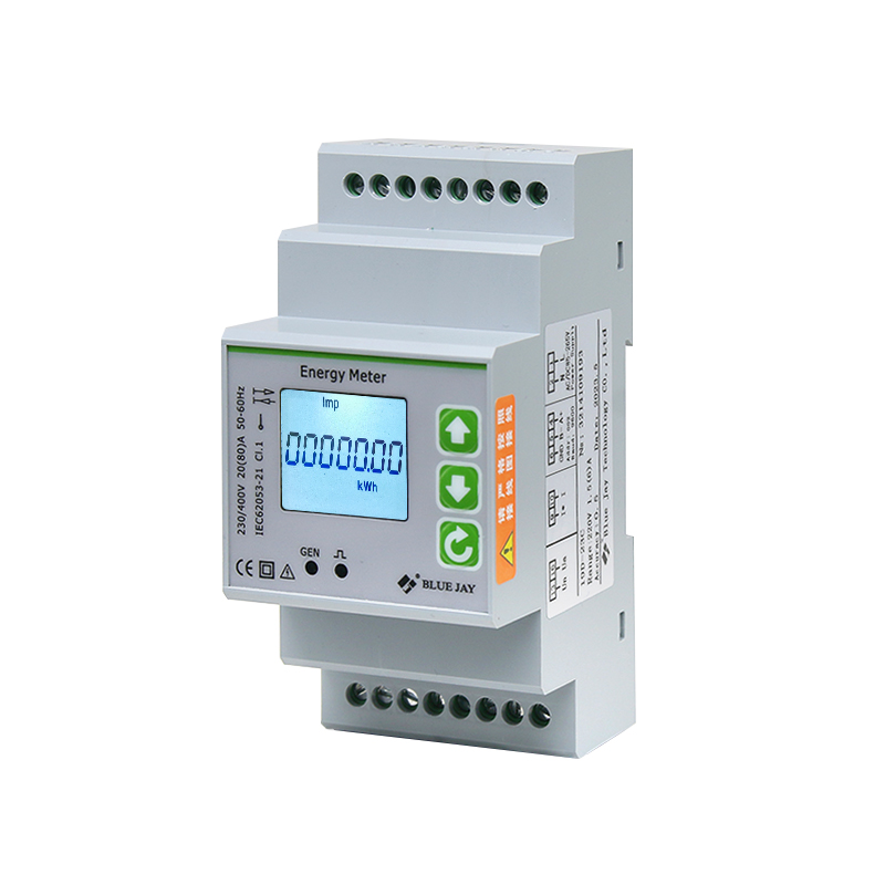 LCD Display DIN rail DEM3M1C Single phase RS485 KWH Meter digital energy meter
