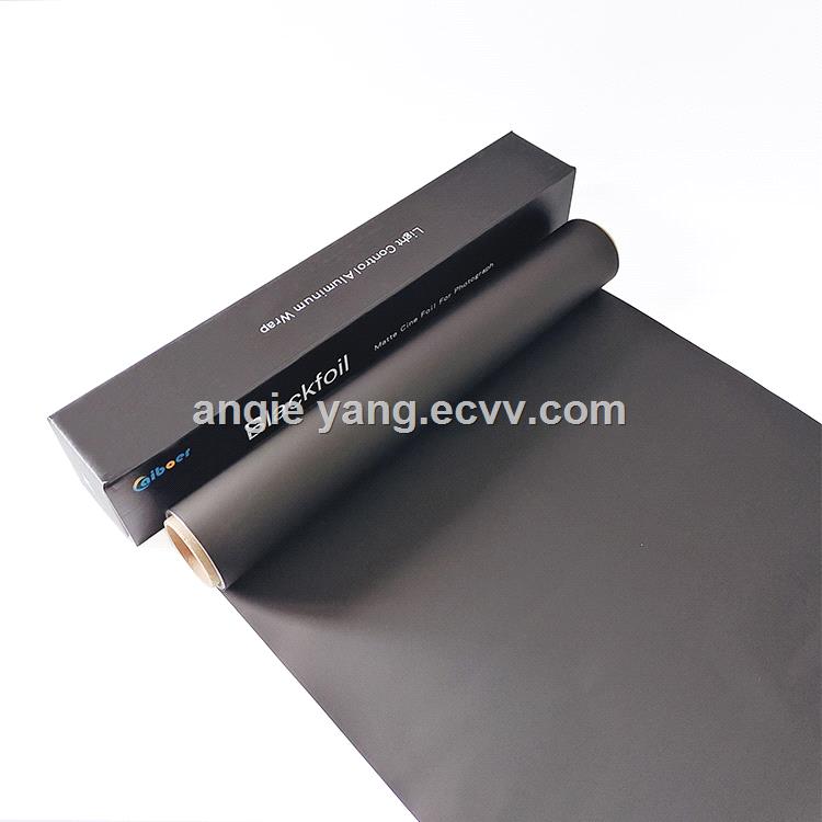 Professional manufacture of black cine foil photo foil for light control
