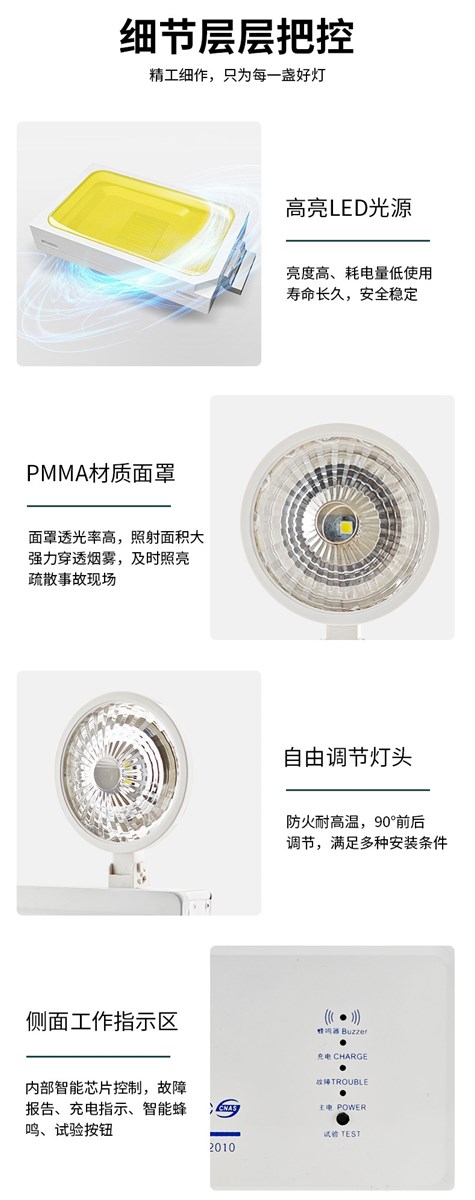 Factory Wholesale LED Fire Emergency Light And Exit Sign Combo 90 Min Backup Battery For Commercial Use