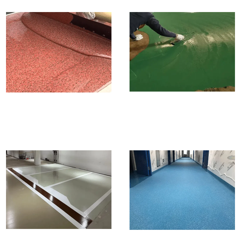 Blue Kingfisher Epoxy Colored Sand Selfleveling Floor paint manufacturer directly supplies industrial plant corrosionr