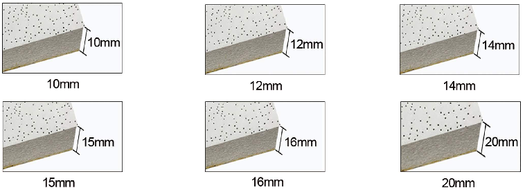 595x595x12mm mineral fiber ceiling tile RH90 acoustic ceiling tile with fine fissured surface