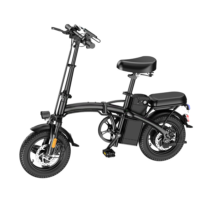 14 inch Highcarbon Steel Electric Folding Bike 48V 400W Electric Hybrid Ebike