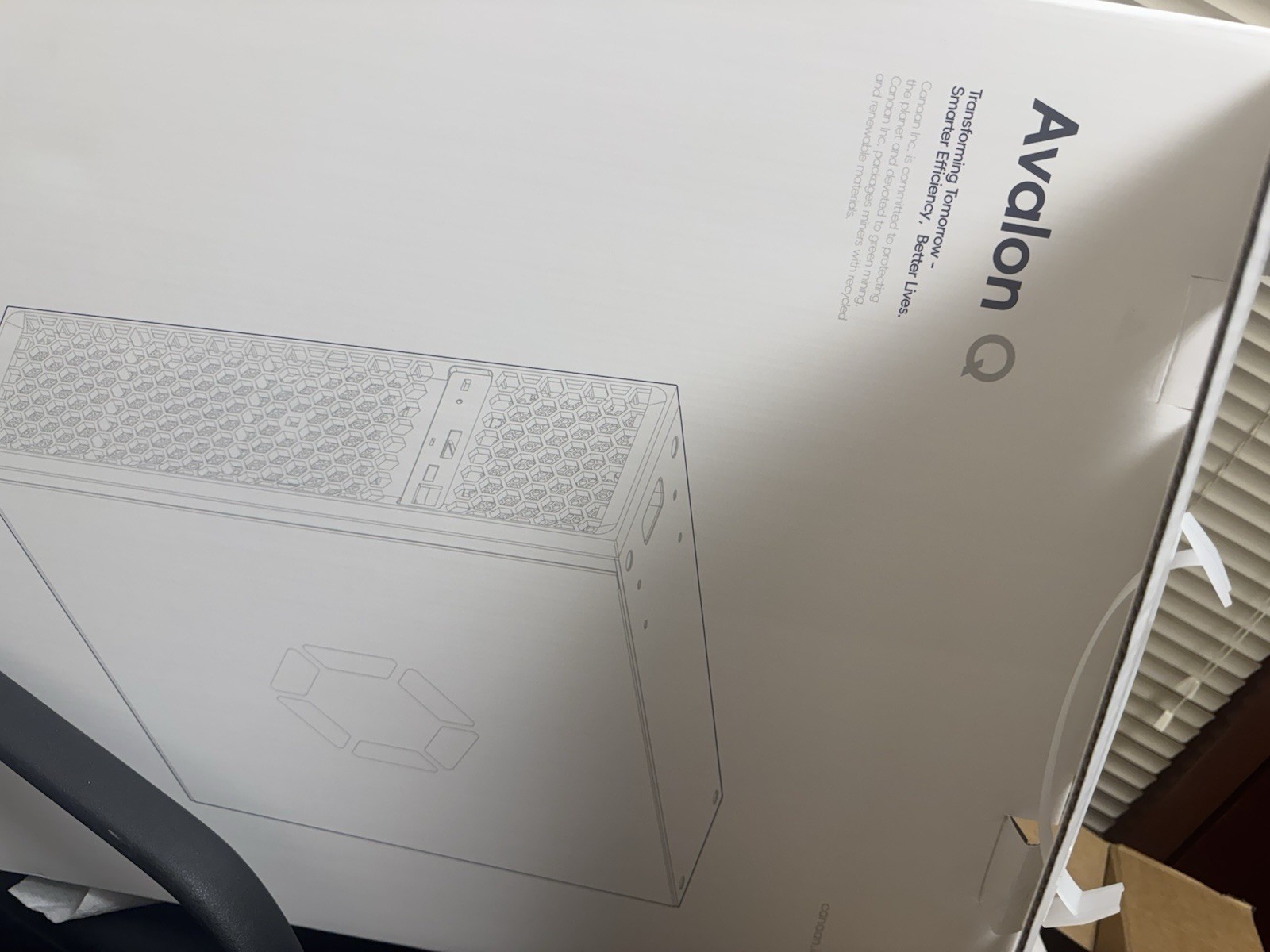 US Stock Canaan Avalon Q 90THS 800W 1674W ECO Home Quite Miner For Home