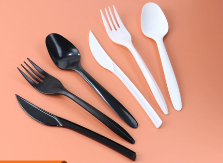 Colorful Disposable CutleryPPPolypropylene knife fork spoon plastic tableware 
