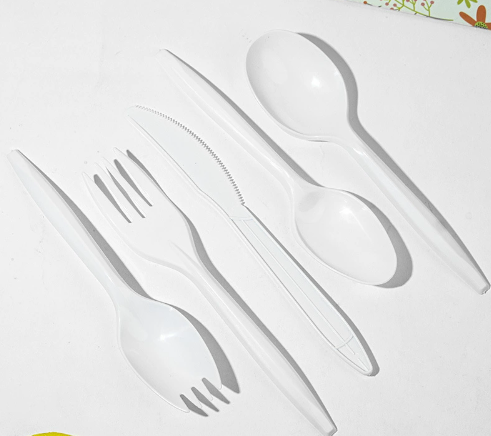 Colorful Disposable CutleryPPPolypropylene knife fork spoon plastic tableware 