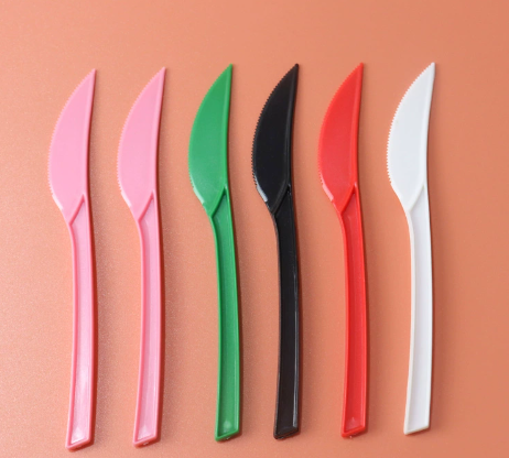 Colorful Disposable CutleryPPPolypropylene knife fork spoon plastic tableware 