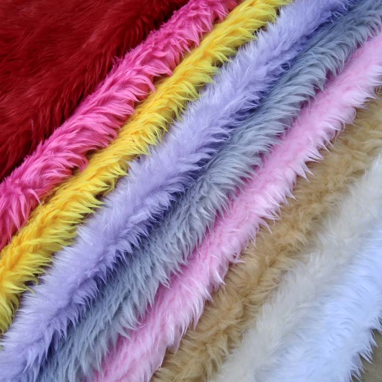 Long Pile Mongolian Faux Fur Artificial Plush Shaggy Curly Fabric Fabric Long Pile Mongolian Faux Fur Artificial Plush Shaggy Curly Fabric Fabric