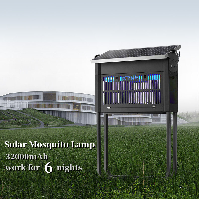 32000 MAh Large Capacity Luxury 365nm UVA LED Solar Mosquito Killer Lamp for Home Garden
