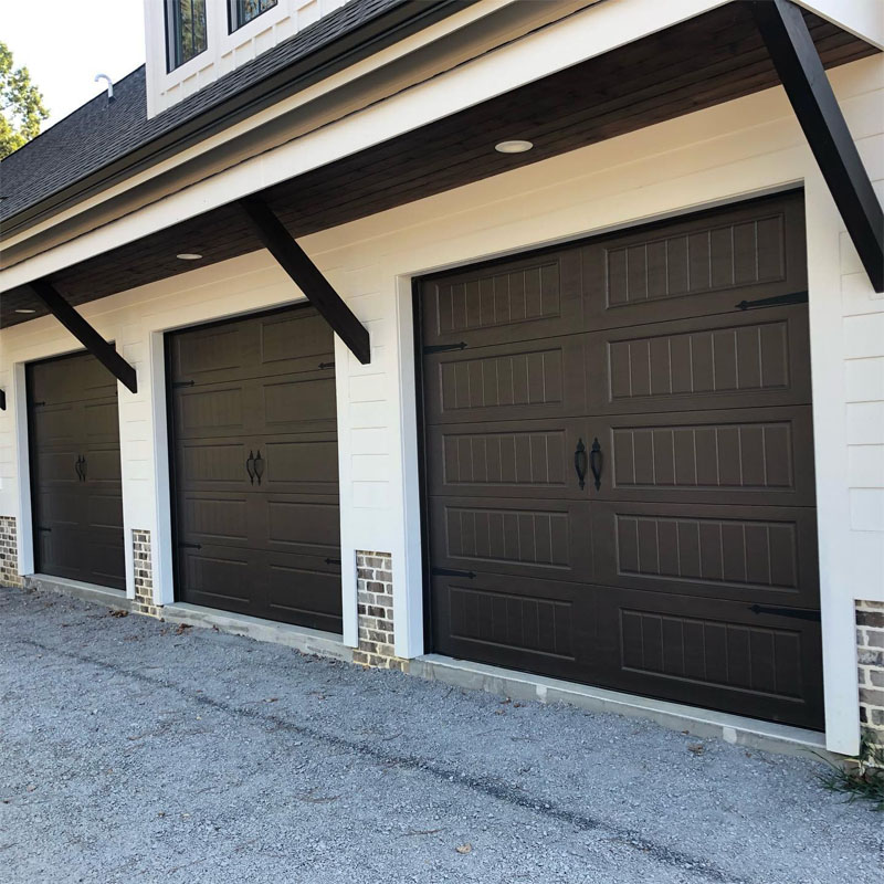 China Supplier 16x7 16x8 Overlay Carriage 2 Car Garage Door OEM Wholesale China Supplier 16x7 16x8 Overlay Carriage 2 Car Garage Door OEM Wholesale