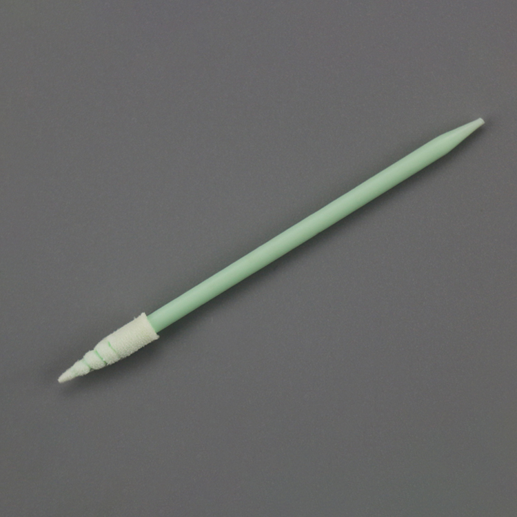 MEDITECH FS751 Small Compressed Spiral Pointed Tipped Cleaning Foam Swab Compatible with Texwipe TX751B