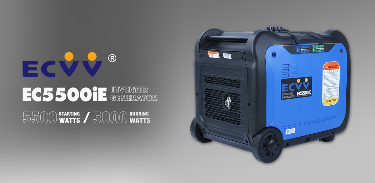 ECVV DualFuel Generator LPG Gasoline Portable Silent Power Station