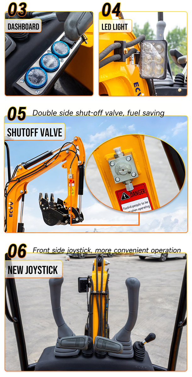 ECVV Compact Mini Excavator 13Ton Hydraulic