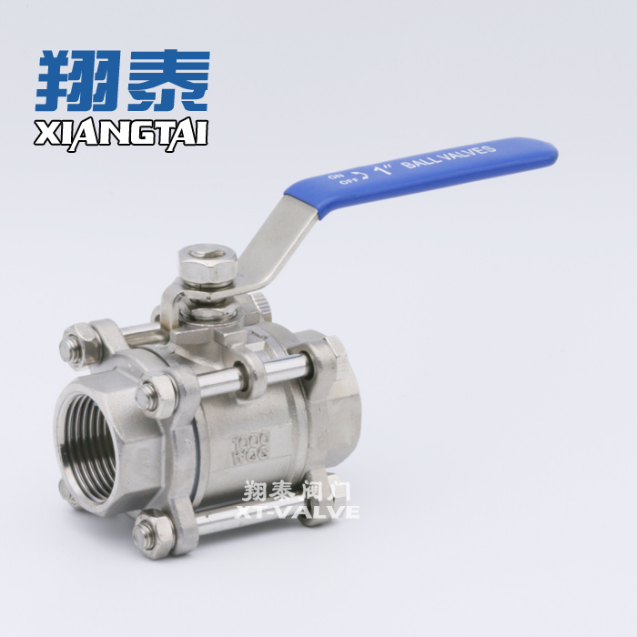 Stainless Steel 3pc Ball Valve Whit Thread