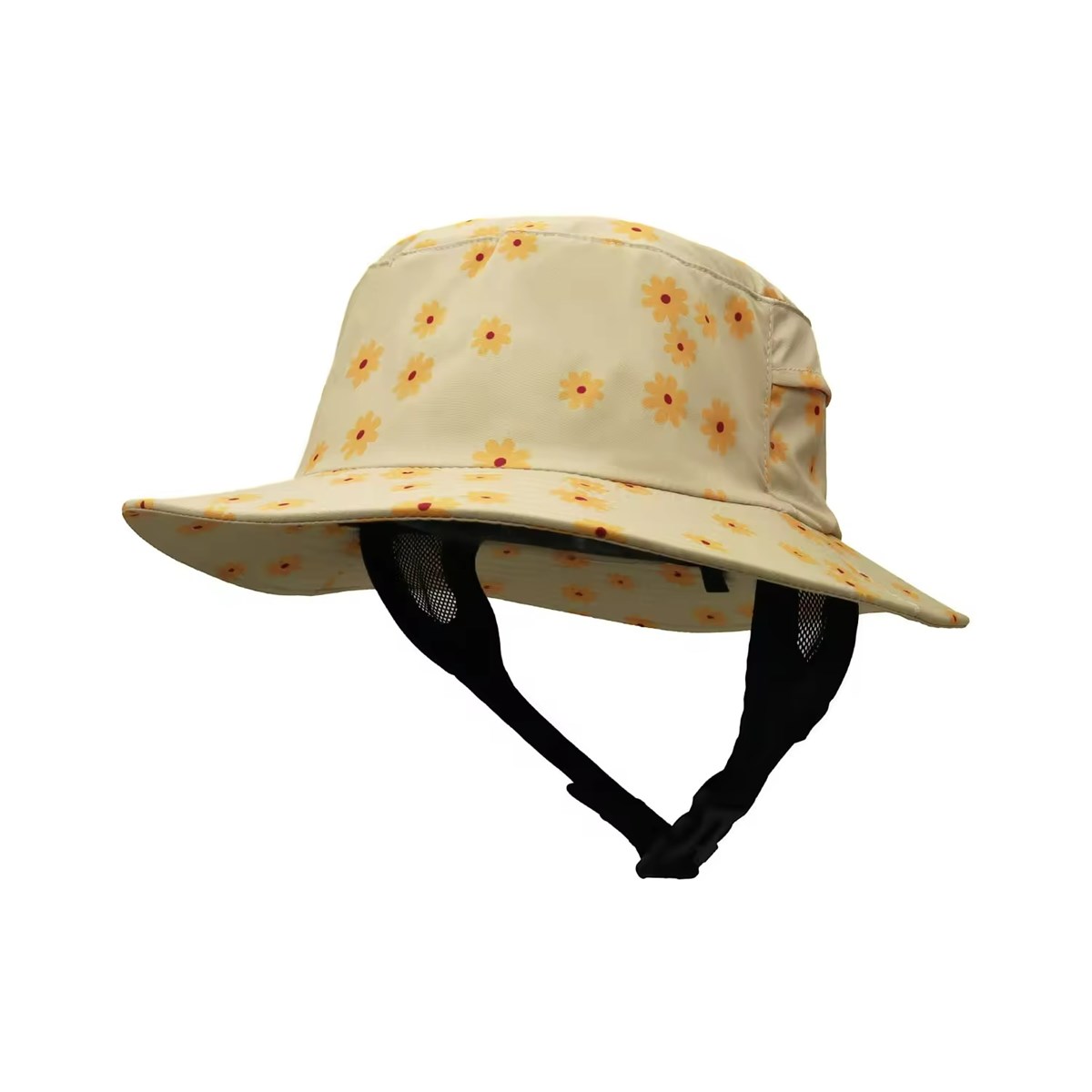 Polyester Waterproof Surf Bucket Hat Upf50 Floating Fishing Hat with Chin Strap for Surfing