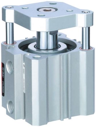 SMC Pneumatic Guided Cylinder 16mm Bore, 10mm Stroke, CQM Series ...