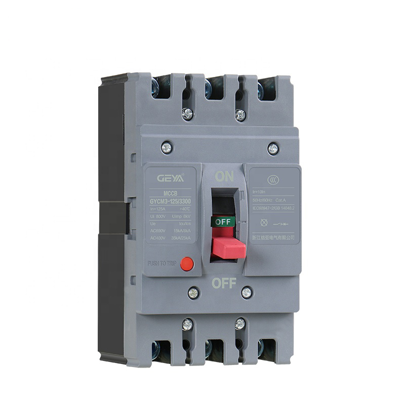 Molded-Case Circuit Breaker, Frame 160A, GYCM3-160S-4P-100A, Thermal-Electromagnetic Trip Unit, S Class Breaking Capacity, MCCB