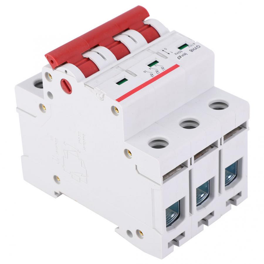 GYH8 Isolating Switch 3P GYH83P-63A Air Switch 415VAC Circuit Protector by GEYA