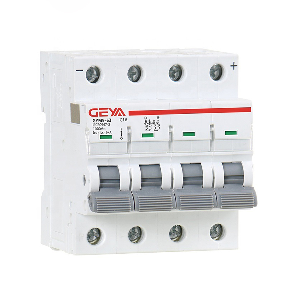 GYM9 4P 10KA MCB from GYM9-10KA-4P-32A-D High Breaking Capacity Miniature Circuit Breaker with CE Certificate by GEYA
